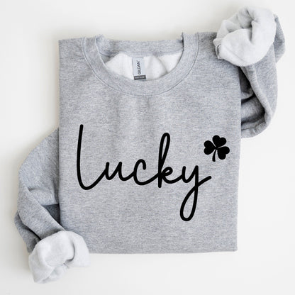 Lucky Shamrock St Patrick's Day Cozy Festive Celtic Celebration Edition Keepsake Sweatshirt