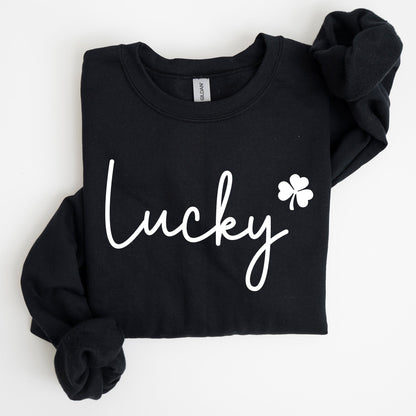 Lucky Shamrock St Patrick's Day Cozy Festive Celtic Celebration Edition Keepsake Sweatshirt