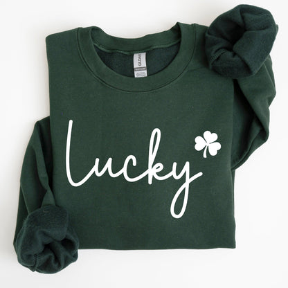 Lucky Shamrock St Patrick's Day Cozy Festive Celtic Celebration Edition Keepsake Sweatshirt