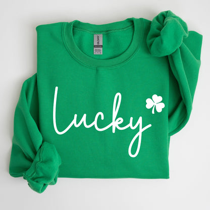 Lucky Shamrock St Patrick's Day Cozy Festive Celtic Celebration Edition Keepsake Sweatshirt