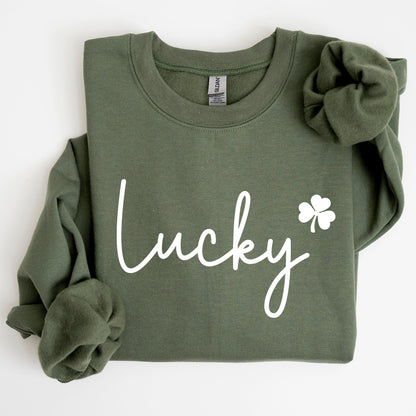 Lucky Shamrock St Patrick's Day Cozy Festive Celtic Celebration Edition Keepsake Sweatshirt