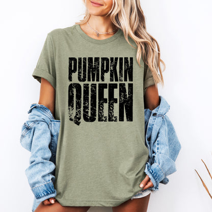 Pumpkin Queen Halloween Autumn Seasonal Celebration Limited Edition Premium Graphic Tee