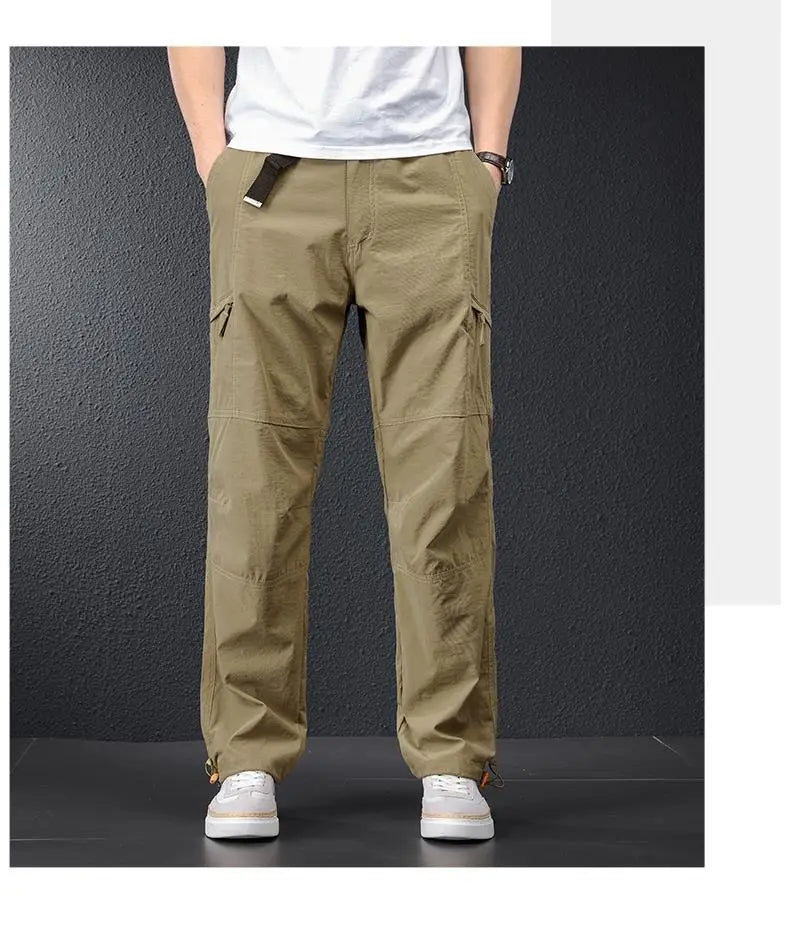 Men’s Ice Silk Quick Dry Hiking & Travel Pants – Lightweight Outdoor Casual Summer Wear