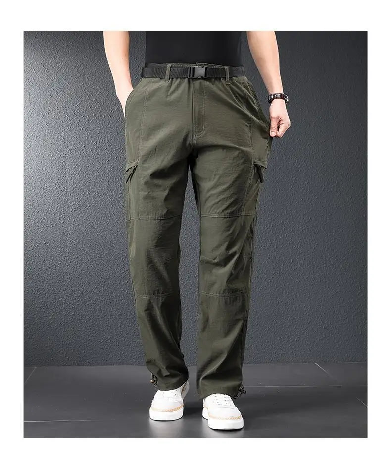 Men’s Ice Silk Quick Dry Hiking & Travel Pants – Lightweight Outdoor Casual Summer Wear