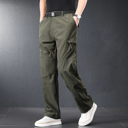 Men’s Ice Silk Quick Dry Hiking & Travel Pants – Lightweight Outdoor Casual Summer Wear