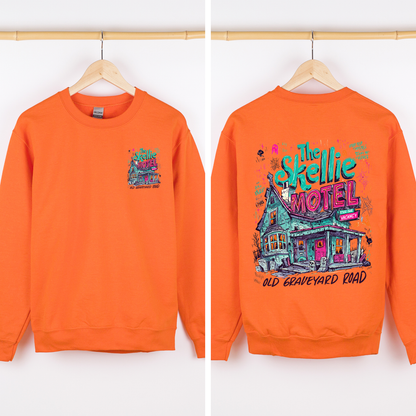 The Skellie Motel Halloween Front And Back Spooky Witches Limited Edition Sweatshirt