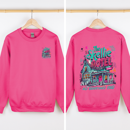 The Skellie Motel Halloween Front And Back Spooky Witches Limited Edition Sweatshirt