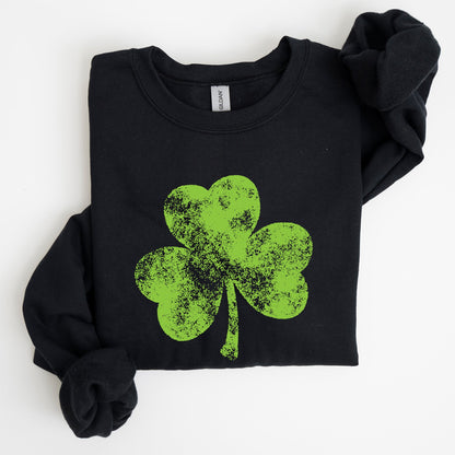 Vintage Shamrock St Patrick's Day Celebration Irish Pride Classic Motif For Festive Wear Sweatshirt