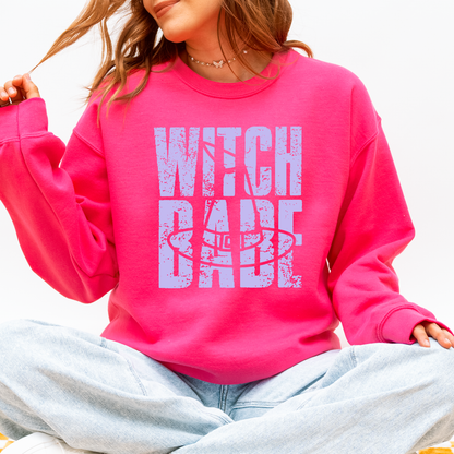 Witch Babe Halloween Mood Vibes Cozy Nightfall Mystic Spirit Edition Extra Sweatshirt
