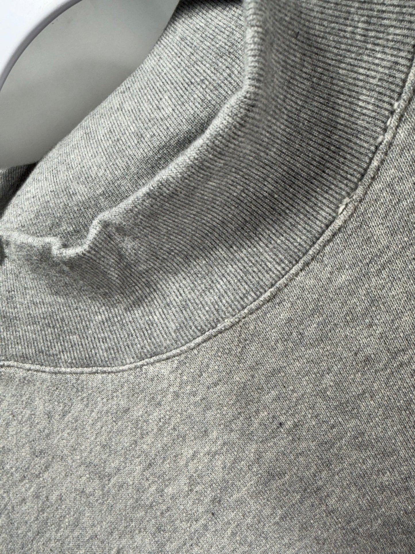 Alabama Varsity Mockneck Embroidered Crewneck Sweatshirt - Heather Grey