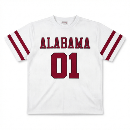Boxy Oversized Alabama #01 Football Jersey