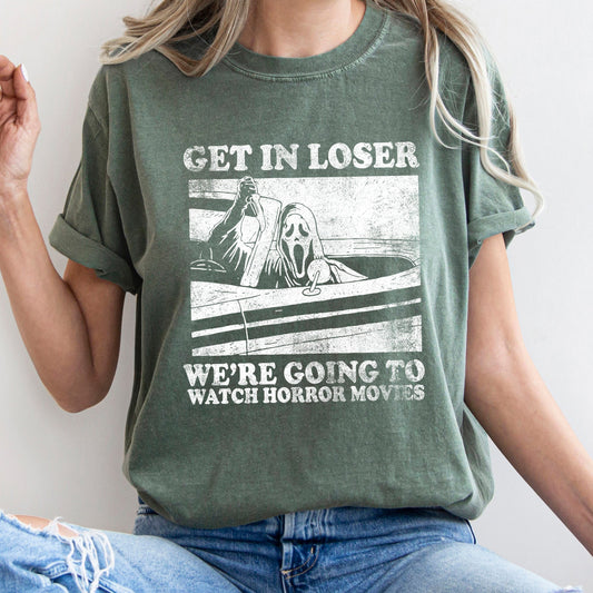 Get In Loser Retro Halloween Limited Edition Vintage Comfort Colors Tee Seasonal Favorite