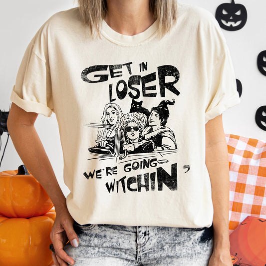Going Witching Vintage Halloween Night Moonlit Spells Edition Comfort Colors Tee