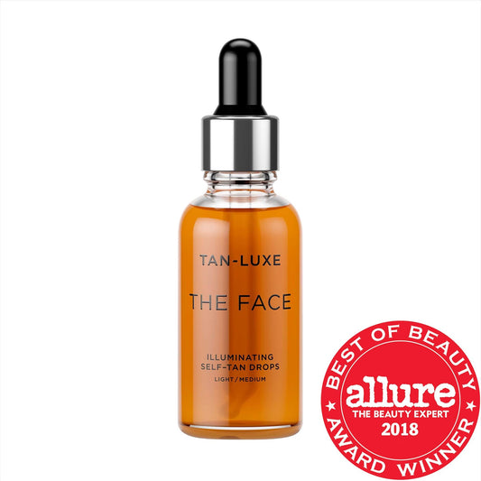 The Face Illuminating Self-Tan Drops - Customizable Self-Tanning Face Serum for Natural-Looking Glow, Cruelty-Free Skincare