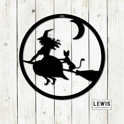 Witch Metal Sign | Halloween Door and Wall Decor