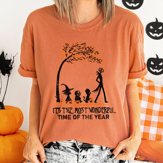 Orange Tree Vintage Halloween Autumn Nightfall Edition Collectors Deluxe Comfort Colors Tee