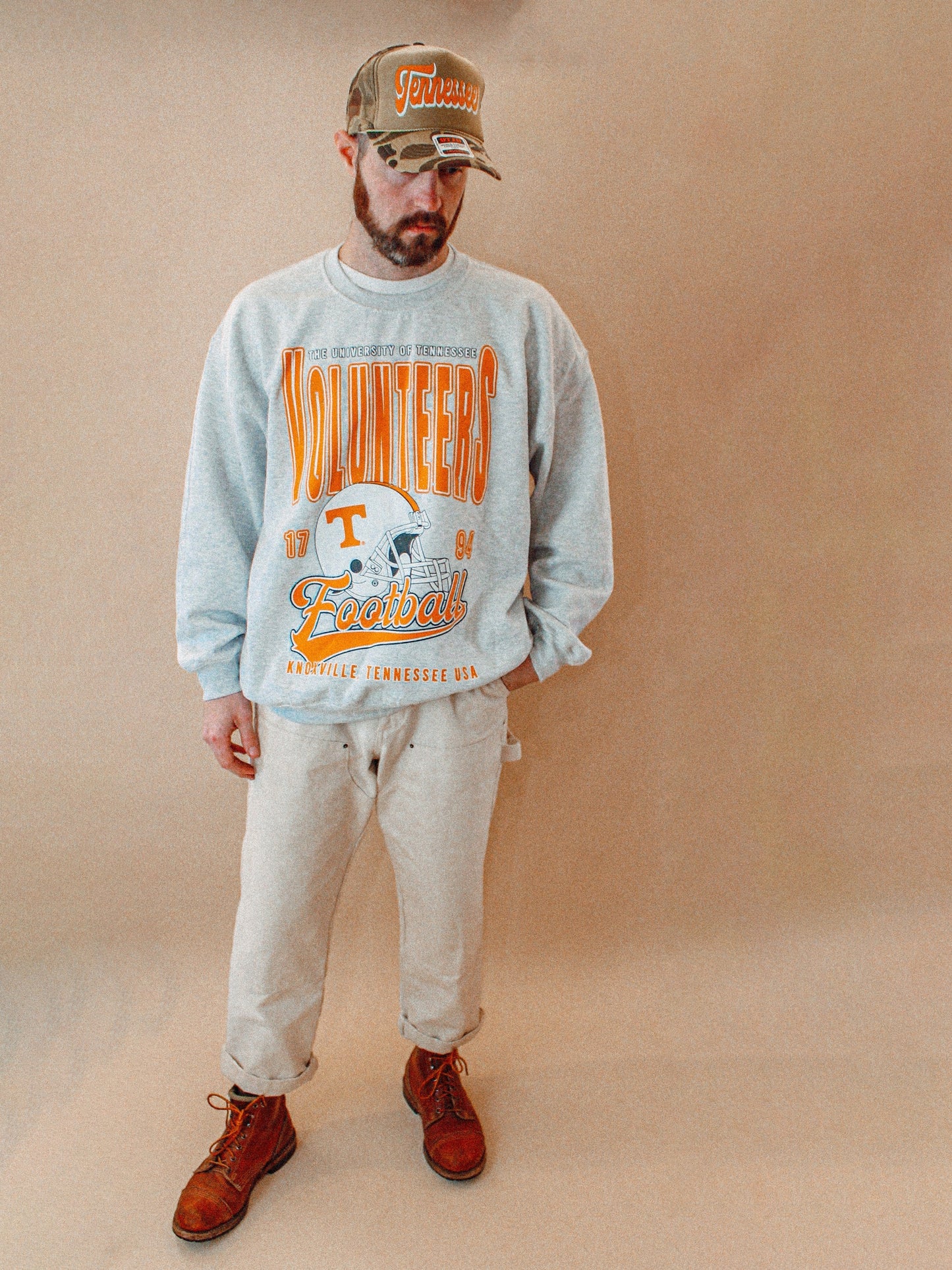 Underground Original Design: Tennessee Volunteers Football Boxy Cotton Sweatshirt