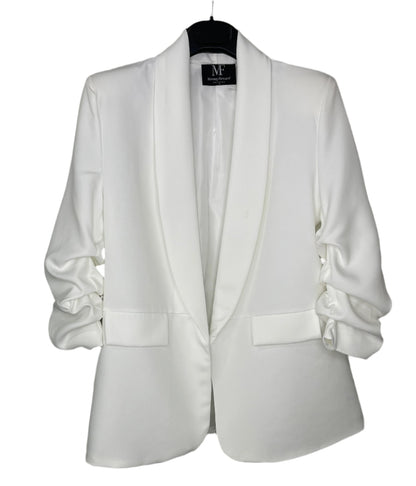 University of Alabama Crimson Tide Design Ruched White Blazer